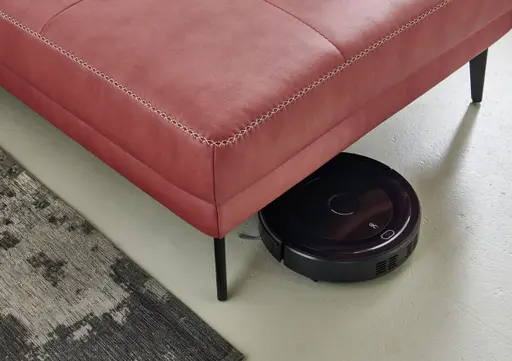 Wohnlandschaft - Longchair links mit 2,5-Sitzer und Ecke rechts, Stoff, Rot