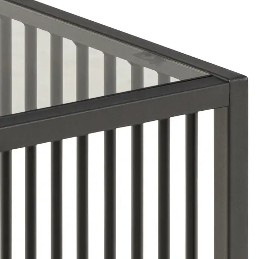 Beistelltisch - LB ca. 40x40 cm, Schwarz