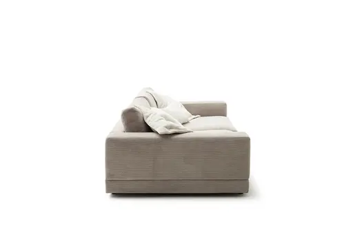 Megasofa Juni Lounge - B ca. 252 cm, Cord, Taupe