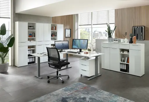 Büroschrank - B ca. 40 cm, Weiß