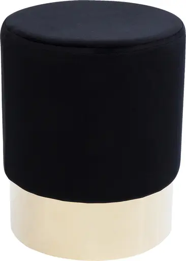 Hocker- Stoff, Schwarz