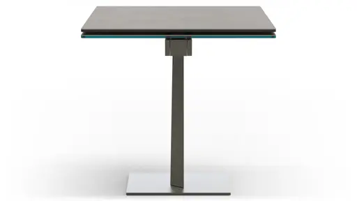 Esstisch Iseo - LB ca. 140x80 cm, ausziehbar, Keramik, Grau