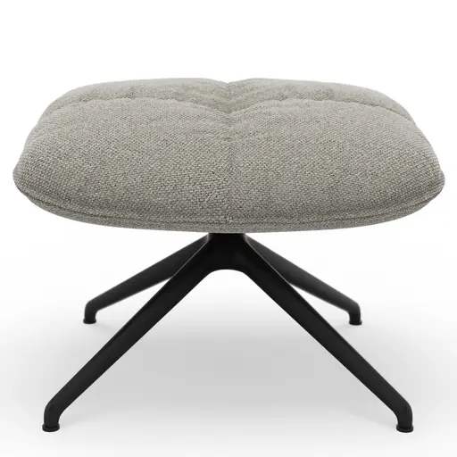 Hocker Unn - Stoff, Grau