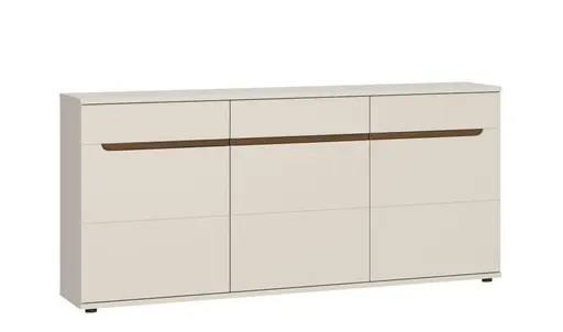 Sideboard - B ca. 180 cm, Kaschmir, Nussbaum Nachbildung