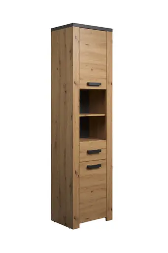 Hochschrank - B ca. 53 cm, Eiche Dekor