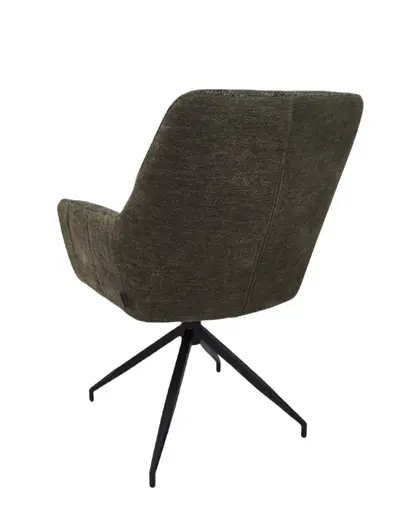 Armlehnstuhl MARYBEL - drehbar, Stoff, Grün