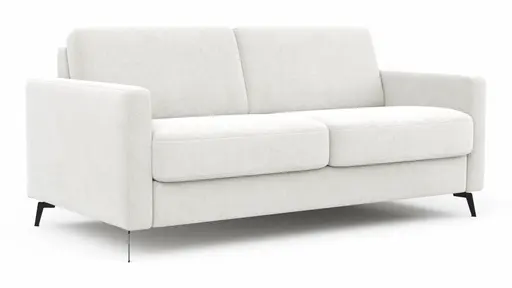 Schlafsofa Laredo - 2,5-Sitzer inkl. Schlaffunktion, Stoff, Offwhite