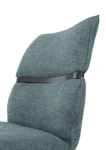 Stuhl MARJA - drehbar, Stoff, Türkis