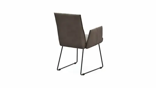 Armlehnstuhl Dinner - Stoff, Taupe
