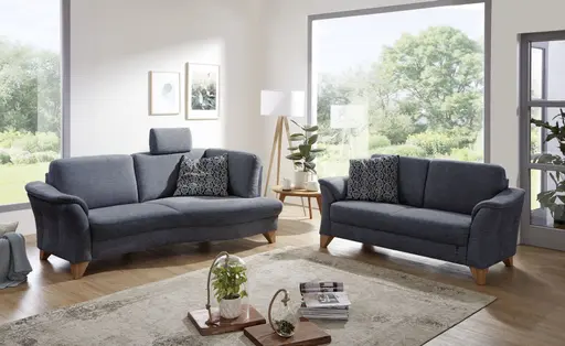 Sofa - 2,5 Sitzer, Stoff, Anthrazit