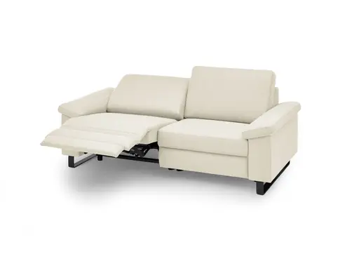 Sofa CALM PLUS 2.0 - 3-Sitzer, Relaxfunktion teilmotorisch, Stoff, Natur