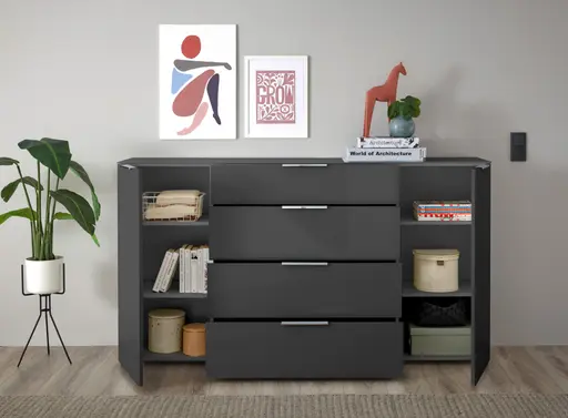 Sideboard- B ca. 180 cm, Anthrazit