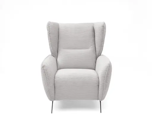 Sessel EILA - Stoff, Hellgrau