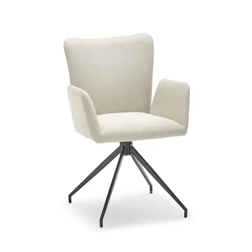 Armlehnstuhl AYLA - Stoff, Beige