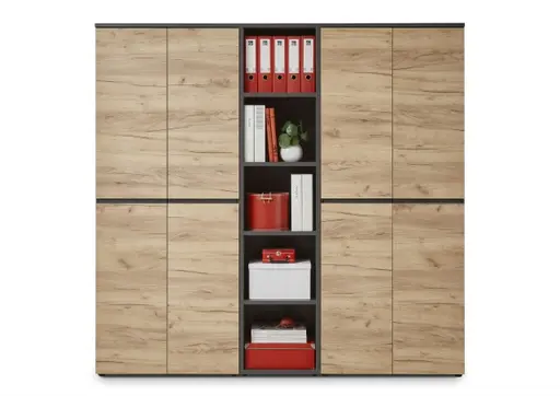 Aktenregal GRIFFIN - B/H/T ca. 45x197x40 cm, Graphit