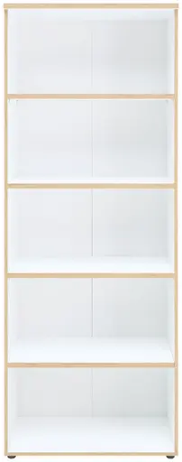 Büroregal - B ca. 75 cm, Weiß, Artisan Eiche Nachbildung