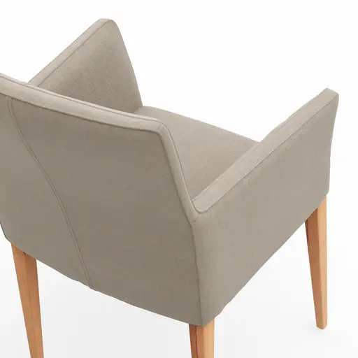 Armlehnstuhl Cosyra - Stoff, Beige