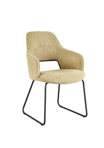 Armlehnstuhl - Stoff, Pistaziengrün