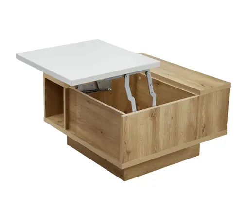 Couchtisch - LBH ca. 75x75 cm, Eiche