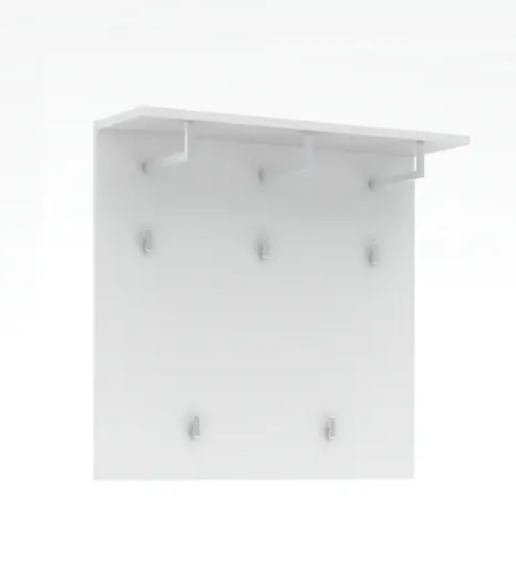 Garderobe - inkl. Sitzkissen, Weiß