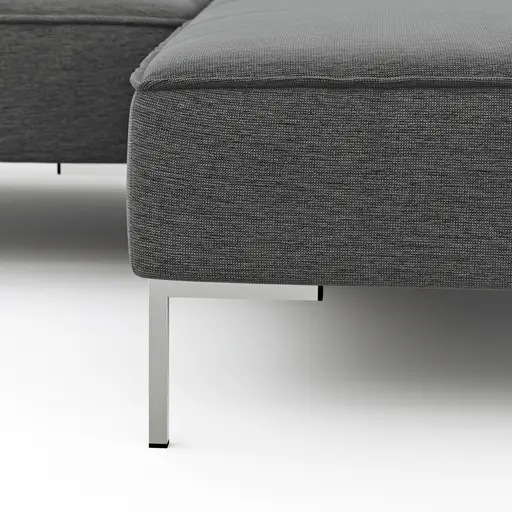 Ecksofa Morten - 1,5-Sitzer, Longchair rechts, Stoff, Grau-Beige