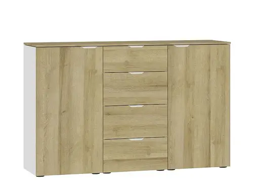 Kommode JOIN IT- Eiche Dekor, Weiß