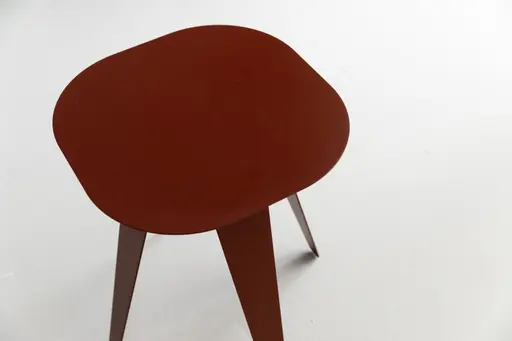 Beistelltisch Signe - BHT ca. 40x50x40 cm, Lack, Oxidrot