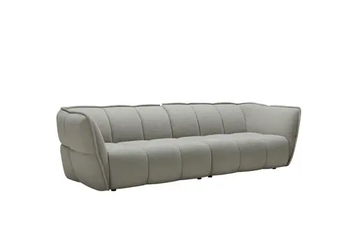 Sofa Hedda - 4-Sitzer, Stoff, Graubeige