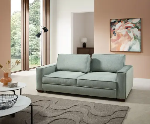 Sofa - Schlaffunktion, Stoff, Grau