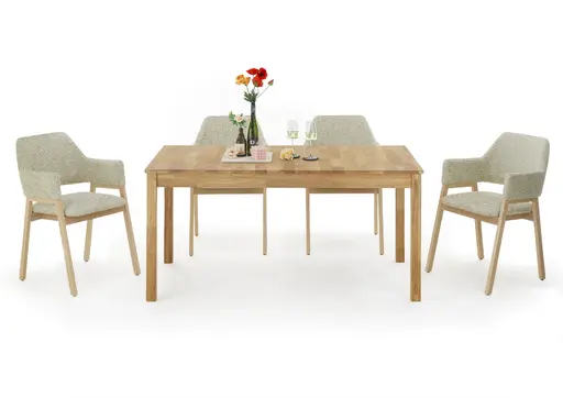 Esstisch- LB ca. 160-200x80 cm, Ausziehbar, Eiche, Massiv, Geölt