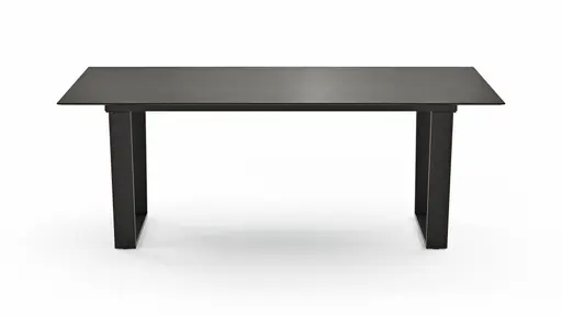 Esstisch Dinner - LB ca. 200x95 cm, Kunststoff, Dunkelgrau