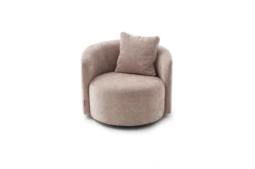 Drehsessel Valdis - Stoff, Rose