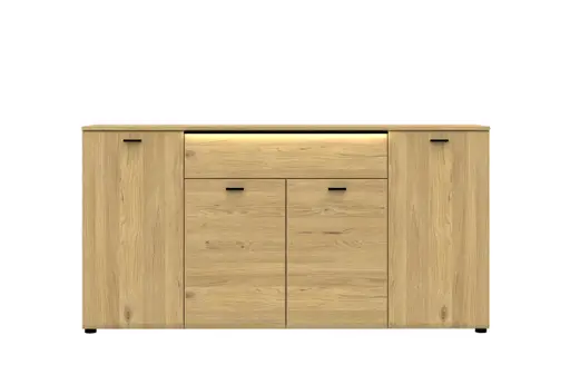 Sideboard - mit Beleuchtung, B ca. 174 cm, Gustavson Oak Nachbildung