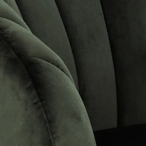 Loungestuhl - Samt, Dunkelgrün