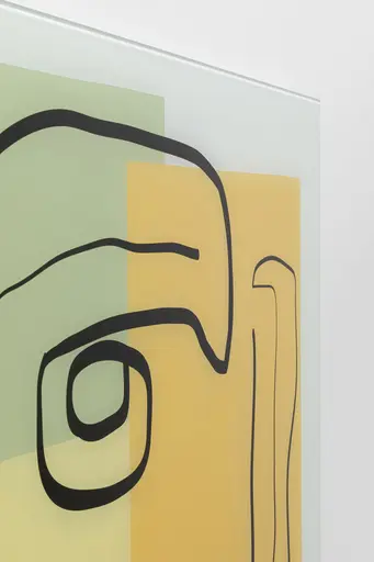 Glasbild - LB ca. 100x100 cm, Pastell