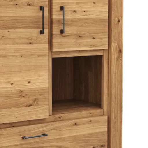 Highboard Farmingdale - Eiche massiv, natur geölt