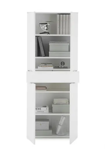 Büroschrank - B ca. 80 cm, Weiß