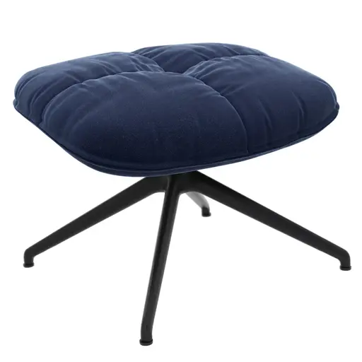 Hocker Unn - Stoff, Indigo