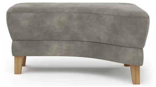 Hocker Stamford - gebogen, Rechts, LB ca. 89x65 cm, Stoff, Anthrazit