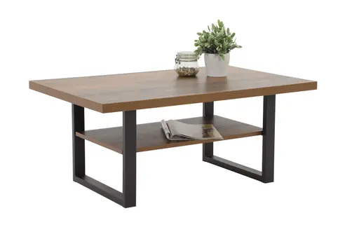 Couchtisch - LB ca. 105x69 cm, Oldwood, Schwarz