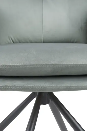 Armlehnstuhl - drehbar, Samtvelour, Mint