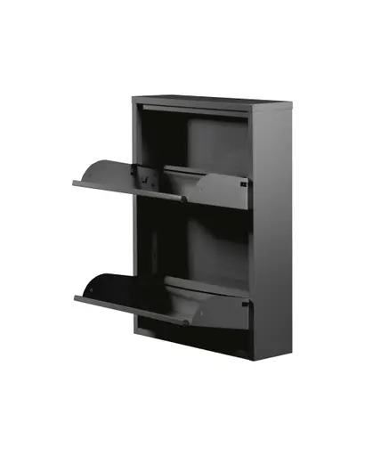 Schuhschrank - B ca. 50 cm, Schwarz