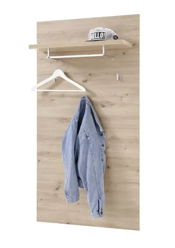 Garderobenpaneel - B ca. 78 cm, Artisan Eiche Nachbildung