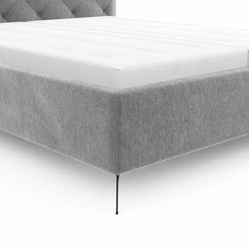 Bettgestell Carmen - Liegefläche ca. 180x200cm, Stoff, Dunkelgrau