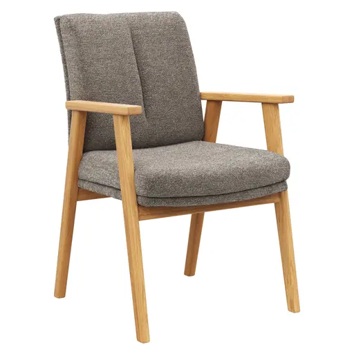 Armlehnstuhl Flore 2 - Stoff, Bronze