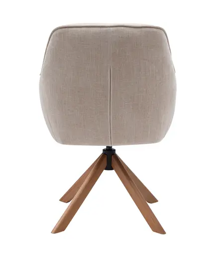 Armlehnstuhl - drehbar, Stoff, Sand