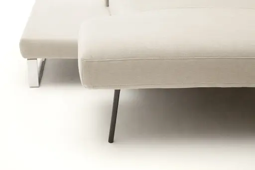 Ecksofa Anna - 2,5-Sitzer mit Ecke rechts inkl. Relaxfunktion (motorisch), Stoff, Beige