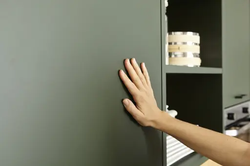 Winkelküche 54.160 GL 7 521, Lack samtmatt Waldgrün