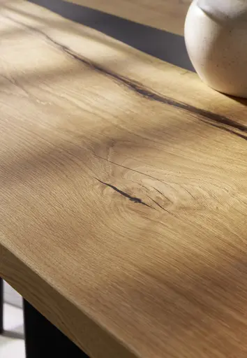 Esstisch Nera - LB ca. 220x110 cm, Asteiche massiv, Epoxy