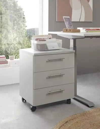 Rollcontainer - B ca. 40 cm, Lichtgrau